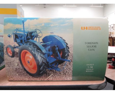 A Universal Hobbies 1:16 scale die-cast, Fordson Major E27H, in original box