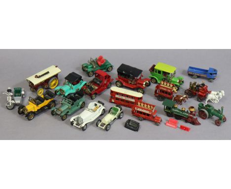 Eighteen various Lesney die-cast scale model vehicles, all unboxed. 