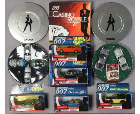 Two Corgi “James Bond” collection gift sets (TY95903, &amp; CC99193); &amp; five Corgi die-cast scale models from The Ultimat