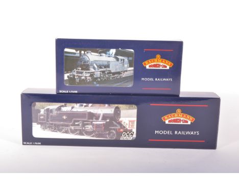 00 gauge railway locomotives by Bachmann, no.31-612 V3 Tank 67682 BR lined black crest, Hopper bunker, Westinghouse pump weat