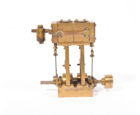 Twin cylinder engine, scratch built.