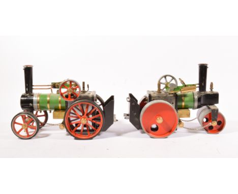 Two Mamod live steam traction engine, both unboxed, (2).