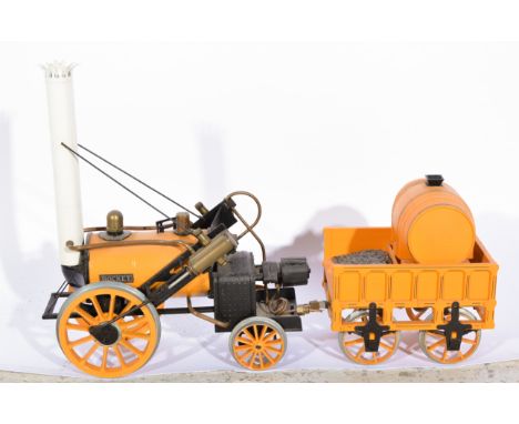 Hornby Railways live steam engine, "Stephensons Rocket", no box.