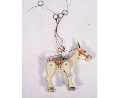 Moko Lesney Muffin the Mule puppet, diecast metal made with hoops, c1950s, unboxed.
