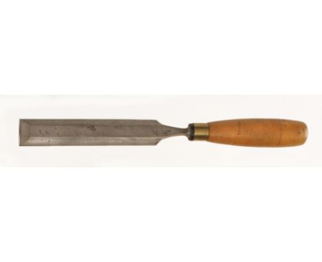 A 1 1/2" bevel edge paring chisel by J B ADDIS with boxwood handle G+ 