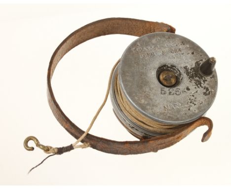 A cavalry officers alloy and brass cord reel by T COOKE & Sons London & York Mark 2 dated 1908 with Broad Arrow (Jay Gaynor c