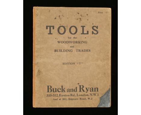 Buck & Ryan; 1937 Tools for the Woodworking and Building Trades, Illustrated Cat with prices 128pp 11" bit scruffy G