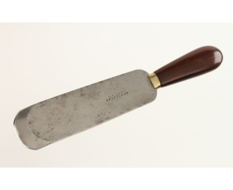 An unusual 1 5/8" rounded chisel by G O LAW Sheffield with rosewood handle F