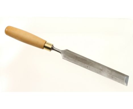 A little used 1 1/2" bevel edge paring chisel by MARPLES with boxwood handle G++