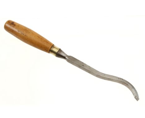 A 1/2" swan neck mortice lock chisel by MARPLES with boxwood handle G+