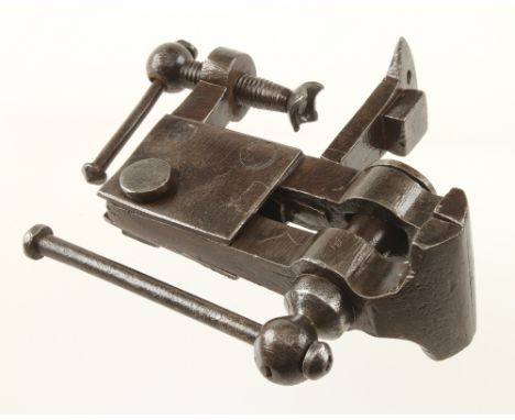 An early bench vice with 2 1/2" jaws G