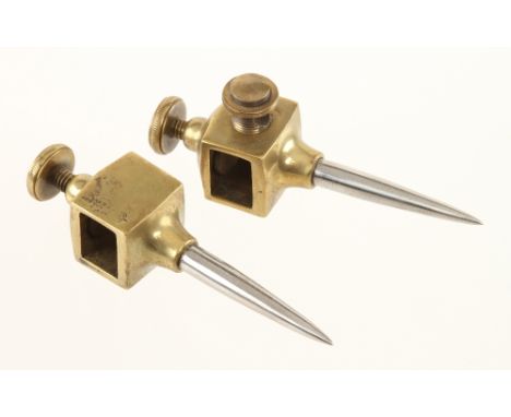 A pair PRESTON No 1432-4" brass trammels with pencil holder (Jay Gaynor collection) G++