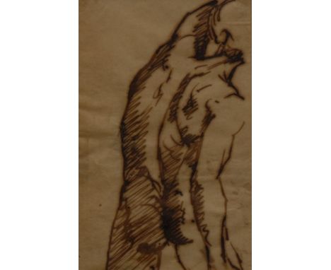 Italian Old Master School (17th/18th century)Study of the Male Torsopen and ink on paper, 18cm x 11cm  Condition Report: Some