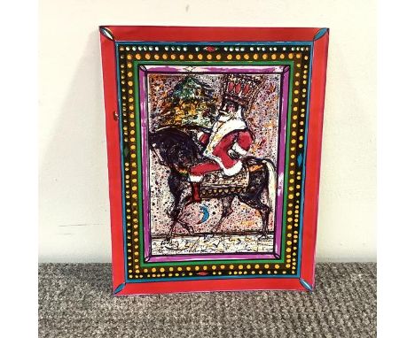 •Sir Robin Philipson R.A., P.R.S.A., F.R.S.A., R.S.W. (Scottish, 1916-1992), Christmas Card, colour lithograph, signed and in