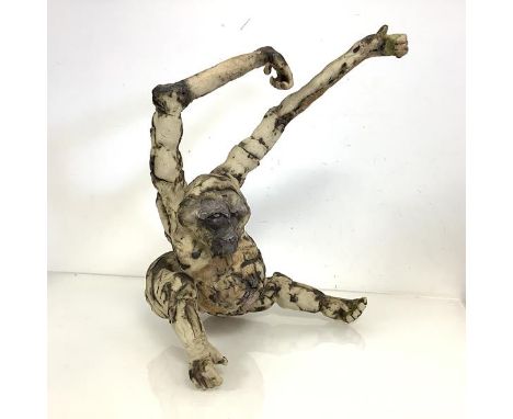 Imogen Margrie (British, b. 1962), "Wiggle It", stoneware. 41cm by 25cm by 30cm.  Note: having studied at the Central School 