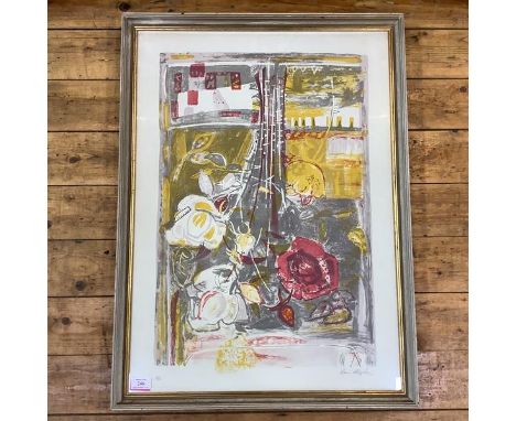 •Sir Robin Philipson R.A., R.S.A., F.R.S.E., R.S.W. (Scottish, 1916-1992), Still Life of Flowers, lithograph, signed in penci