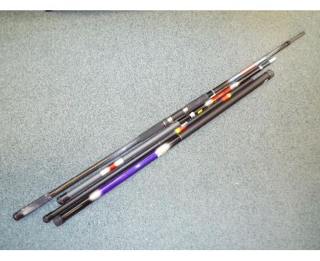 Angling - Four telescopic fishing poles comprising Pro-Touch Tele 200, XL Technique telescopic whip, Shimano Stradic Surf and