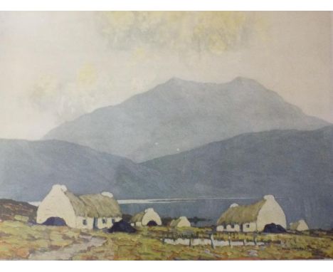 After Paul Henry - An artist proof colour print depicting a landscape scene, signed lower right in pencil by the artist, embo