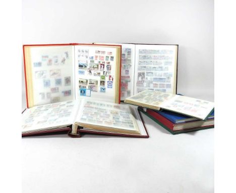 A collection of early 20th century and later stamps, mostly in albums and various loose stamps and first day covers
