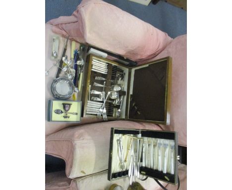 Silver plate and silver to include a canteen, and mainly flatware