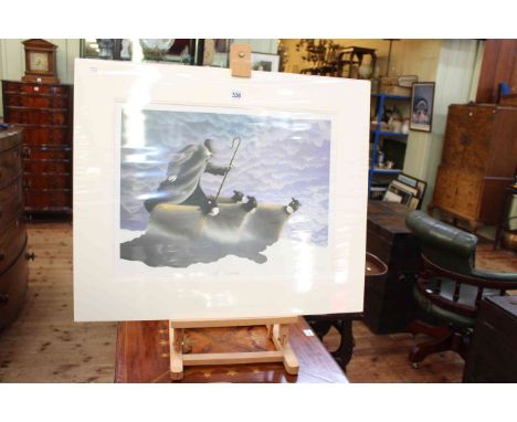 Mackenzie Thorpe. A Dusting, limited edition print, signed, titled and No. 447/450 in the margin with COA, image 36.5cm by 50