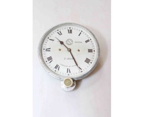 Jaeger type 35 Bugatti dashboard clock, 8.5cm diameter.