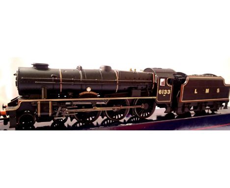 Bachmann 31 226, Royal Scot Class, 6133, The Green Howards, LMS Black, DCC fitted in excellent condition, box with wear. P&am