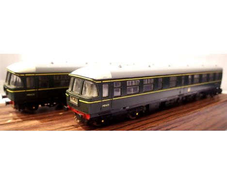 Liliput two car Trans Pennine D.M.U. BR Green in excellent condition, boxed. P&amp;P Group 1 (£14+VAT for the first lot and £