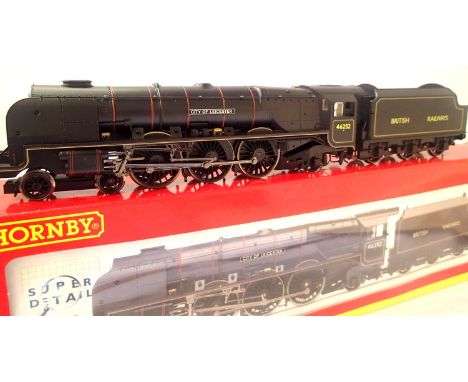Hornby R2722 Duchess Class City Of Leicester, 46252, Black, British Railways in very near mint condition, box with wear. P&am