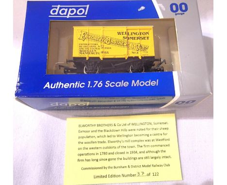 Dapol/Burnham &amp; District M.R.C. exclusive Elworthy Brothers of Wellington limited edition 87/122, in very near mint condi