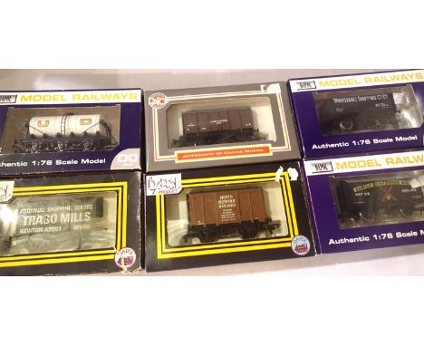 Six assorted Dapol OO scale wagons mostly in very good to excellent condition, boxed. P&amp;P Group 2 (£18+VAT for the first 