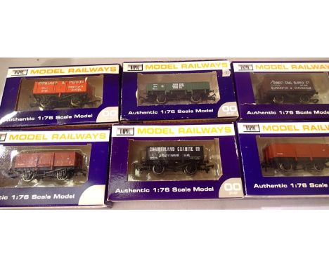 Six Dapol OO scale wagons mostly in excellent condition, boxed. P&amp;P Group 2 (£18+VAT for the first lot and £3+VAT for sub