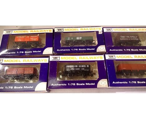 Six Dapol OO scale wagons mostly in excellent condition, boxed. P&amp;P Group 2 (£18+VAT for the first lot and £3+VAT for sub