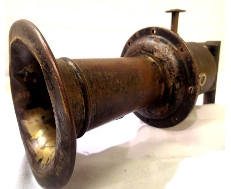 Claxton horn by S Smith &amp; Son, London, working, L: 30 cm, as found condition. P&amp;P Group 2 (£18+VAT for the first lot 