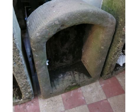 A stone pump trough, width 20ins