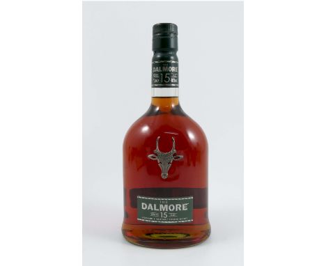 A bottle of The Dalmore single malt Scotch whisky, 15 years old