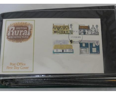 An album containing a collection of Royal Mail Mint First Day Stamps etc including a number of Concorde stamps mainly 1970s p