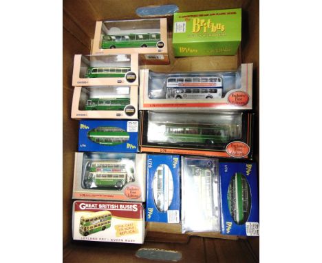 TWELVE 1/76 SCALE MODEL BUSES  of 'Southdown' interest, each mint or near mint and boxed. 