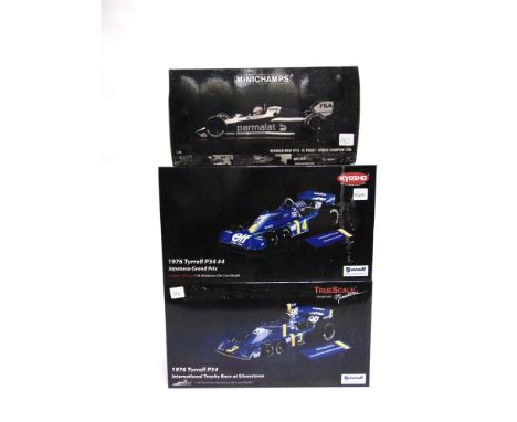 THREE 1/18 SCALE FORMULA 1 RACING CARS  comprising a Minichamps Brabham B.M.W. BT52 (N. Piquet), World Champion; True Scale M