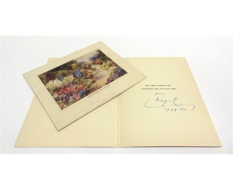 AUTOGRAPHS - QUEEN MARY [OF TECK] (BRITISH 1867-1953), QUEEN OF THE UNITED KINGDOM, EMPRESS OF INDIA, WIFE OF KING GEORGE V  