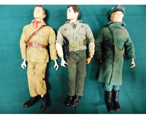 AN ACTION MAN COLLECTION  comprising three figures, unboxed; a belt feed machine gun, boxed; special operations tent, boxed; 