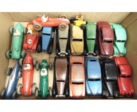 EIGHTEEN DINKY DIECAST MODEL VEHICLES  circa 1940s-50s, variable condition, all unboxed.