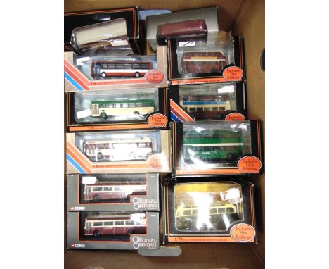 THIRTEEN 1/76 SCALE MODEL BUSES  of Devon and Bristol interest, each mint or near mint and boxed. 