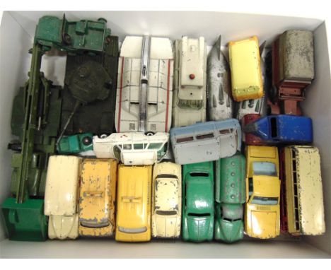 TWENTY-TWO DINKY DIECAST MODEL VEHICLES  circa 1950s-70s, variable condition, all unboxed.