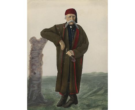  MITREITER, TORVALD (19TH CENTURY) Serbian Man , titled twice, once in Cyrillic, and numbered “233” on the reverse. Albumen p