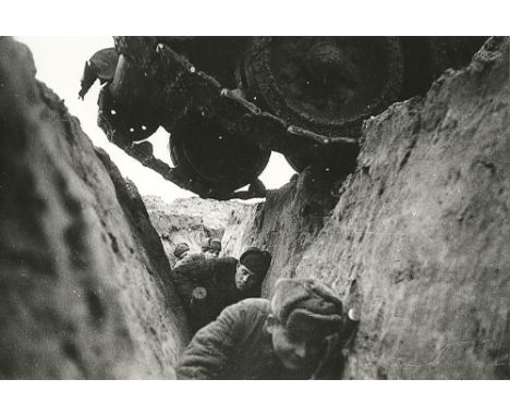  MARKOV-GRINBERG, MARK (1907-2006) The Battle of Kursk and Soldiers Carrying Out an Attack , two works, one measuring 27.5 by