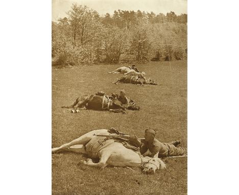  IGNATOVICH, BORIS (1899-1979) Military Exercise . Gelatin silver print, 52.5 by 37.5 cm. Photographed and printed c. 1930s. 