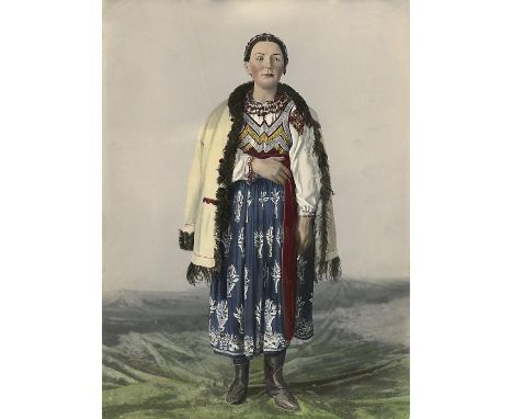  MITREITER, TORVALD (19TH CENTURY) Slovak Girl from the Kriván Region , titled twice, once in Cyrillic, and numbered “No 221”