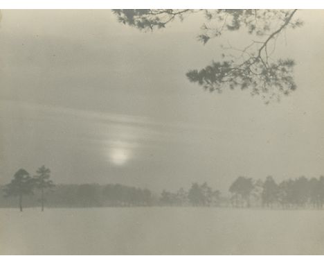 SHOKIN, LEONID (1896-1962) Winter Sunset and Winter Twilight , two works, one signed, inscribed in Cyrillic “g. Kimry/ul Vol