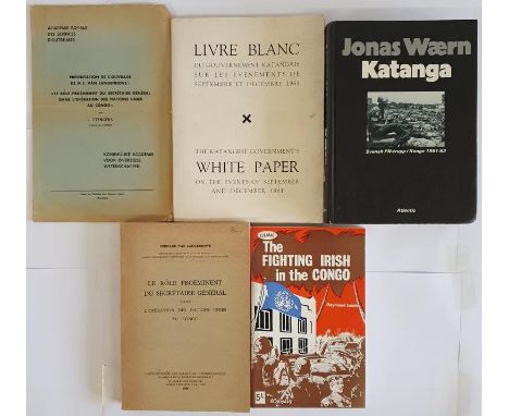 Smith, The Fighting Irish in the Congo, Lilmac, cards, 1962, mint copy. Langenhove, The role of the SG, UN in the Congo, 1964
